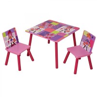 Masuta Fashion Girl cu doua scaunele din lemn MDF  Liberty House